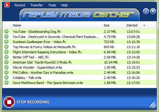 Replay Media Catcher Screenshot